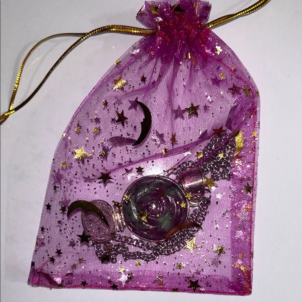 Artisan Made Vintage Sterling Silver Multi Gemstone Pendant Necklace